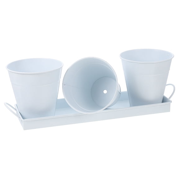 unbranded  Outdoor Tin Bucket Flower Pot Garden Pots Attractive