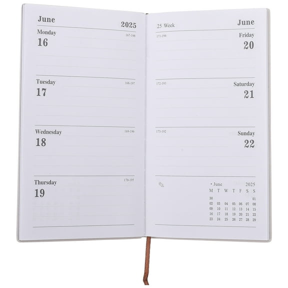 unbranded Todo List Notepad Time Management Calendar Office Work 17.30X9.50X1.00CM Brown