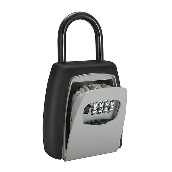 WHAMVOX Secure Your Essentials with Metal Lock Box for Storage Use 4 Combination Waterproof ABS Steel Aluminum Alloy