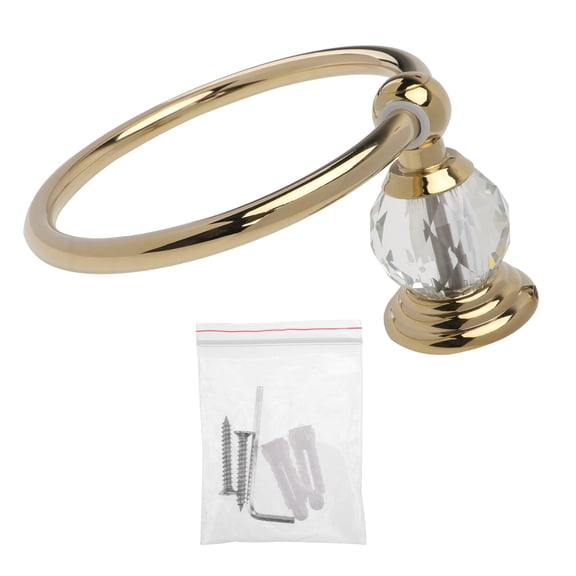 OUNONA Golden Stainless Steel Towel , Bathroom Wall Mount Hanger, and Stylish 1Pc