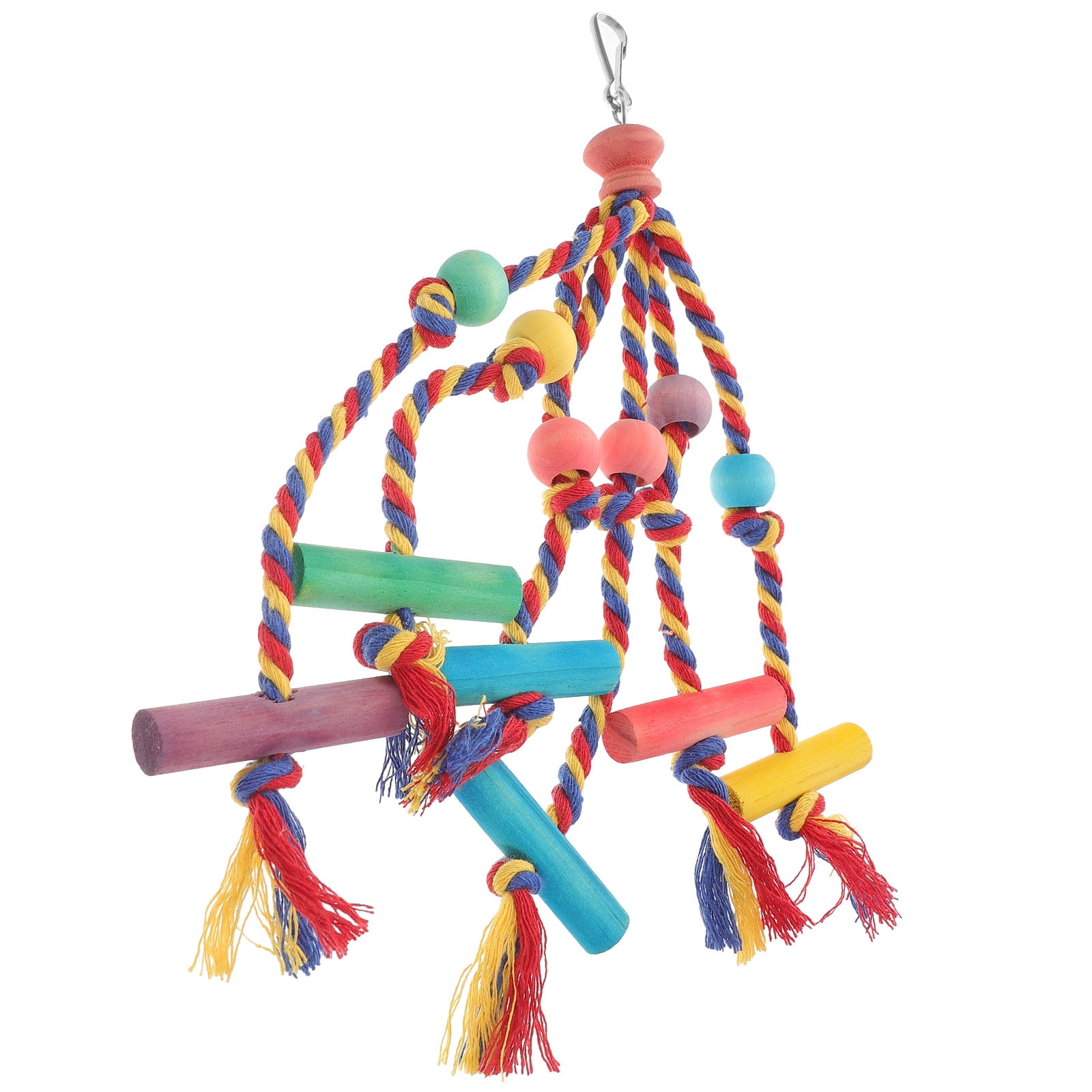 View of unbranded Toy Cockatiel Bird Cage Talking Parrot Hamster Chew Toys ...