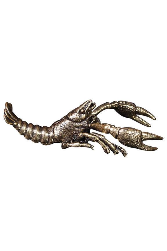 Retro Style Lobster Sculpture Decorative Statue, Lobster-Shaped Home Decor for Coastal and Nautical Themes