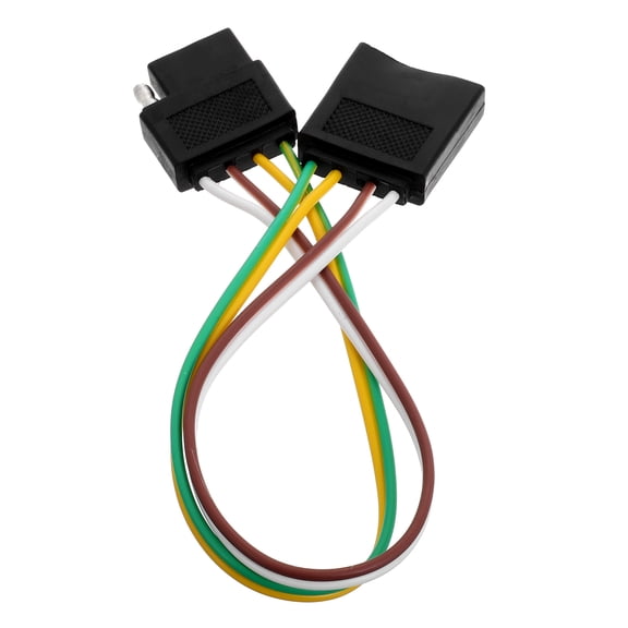 FONDOTIN 4 Core Trailer Light Wiring Black Wire for Marine Boat and Trailer Use