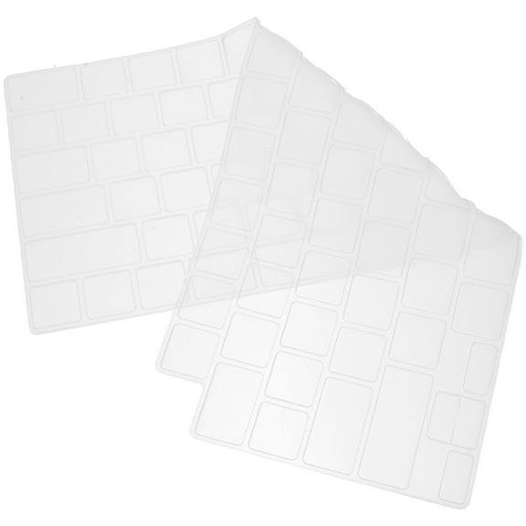 Raindrops Keyboard Protector Cover Universal Silicone Dust Cover White 1Set
