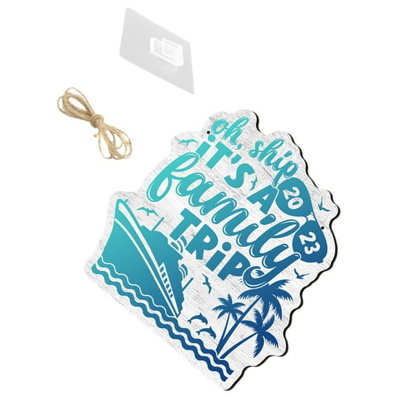 unbranded  Travel Wooden Hanging Tag Sign Door Decorations for Cruise Ship Wall Shelf