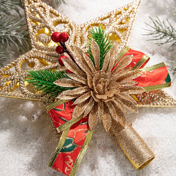 Milisten Decorative Glitter Star Prop Multi-Color Plastic for Festive Atmosphere