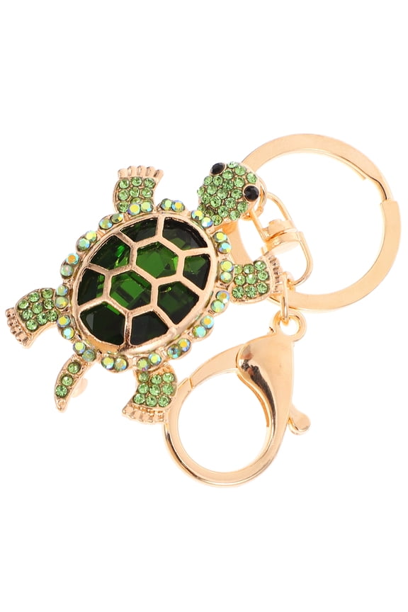 Turtle Keyring Backpack Key Chain Purse Hanging Pendant Decoration Rhinestone Keychain