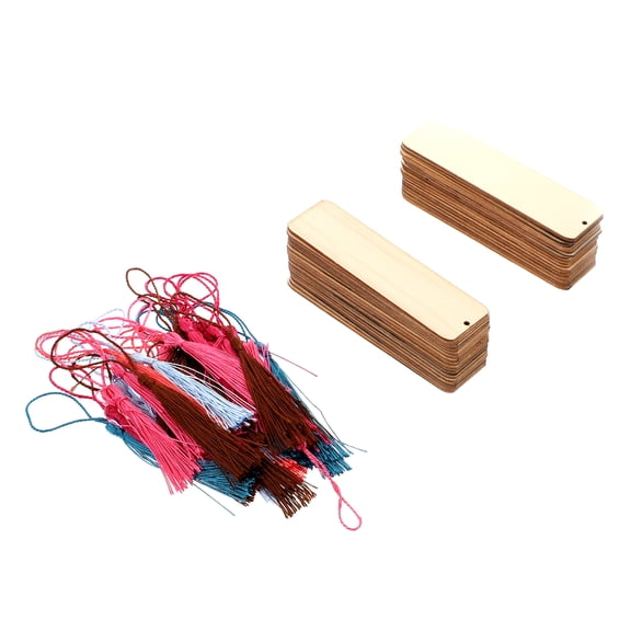 ROMANSENTIAL DIY Blank Bookmark Knit 36Pcs 4.72X1.34X0.08in