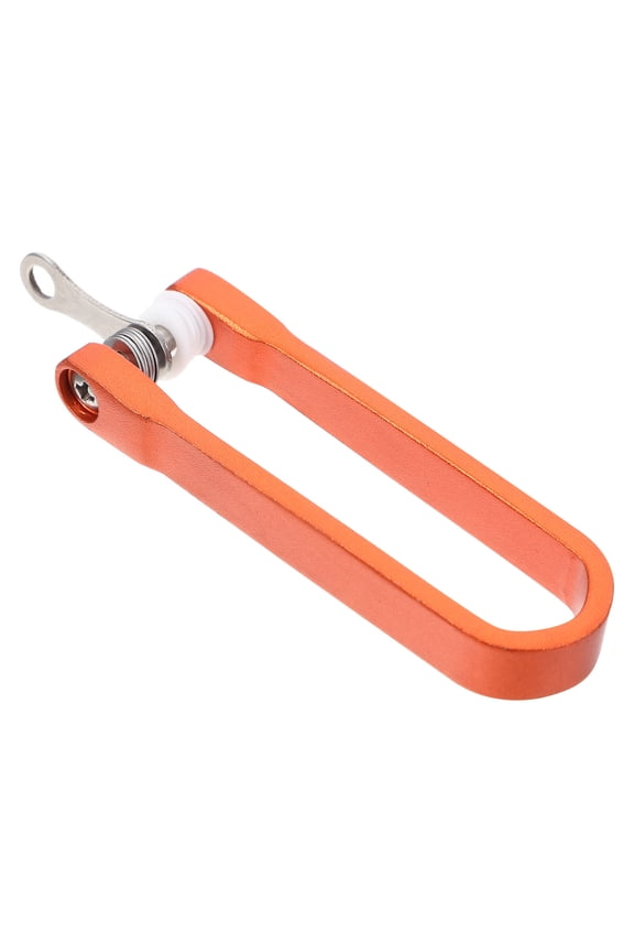 Outdoor Key Clamp in Orange Stainless Steel and Aluminum Alloy for Convenient Key Carrying