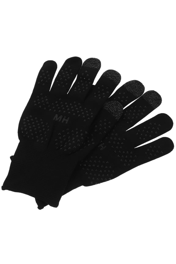 UV Hand Gloves Black Thermal Gloves for Outdoor Use with Sunblock 1 Pair