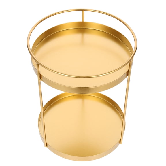 unbranded  Cosmetic Rack Makeup Organizer Storage Crown Barrettes for Girls Golden