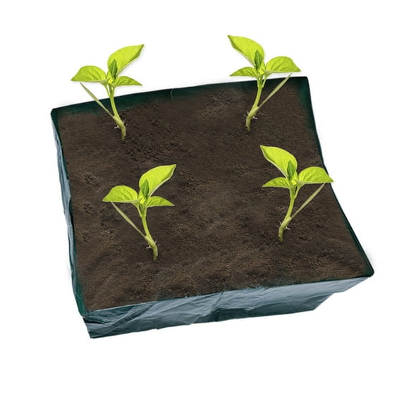 Green Plastic Flower Pot Bag for Home Use Ideal for Breeding Cultivation on Balconies or Lawns