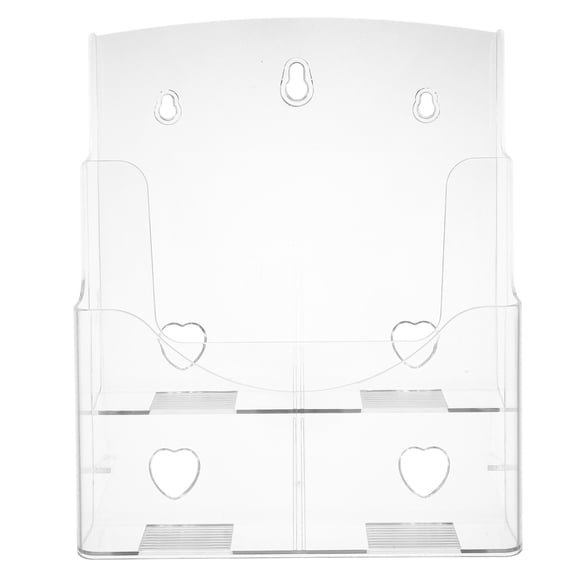 unbranded Versatile Brochure Showcasing Stand Desktop Tier Display Rack For Pamphlets Card Display Rack For Schools Hospitals Office