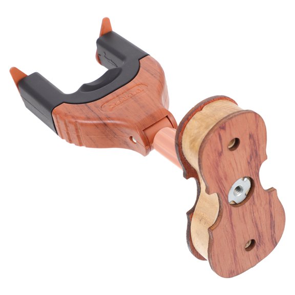 OFFIGAM Stylish Ukulele Hook in Brown with Wooden and ABS Silicone Design for Hanging - 1 Piece