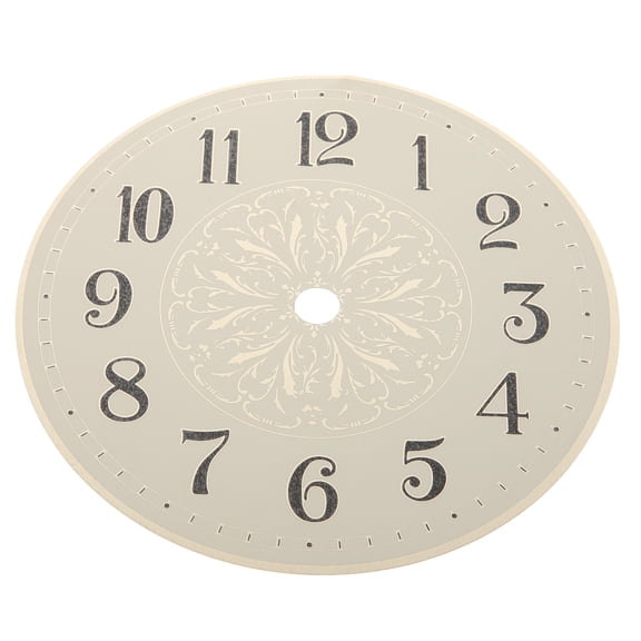 AURARMLET Iron Wall Clock Dial, 5.5 x 5.5 x 0.04 in Metal Clock Face, Replacement Clock Parts for Repair, 1 Piece
