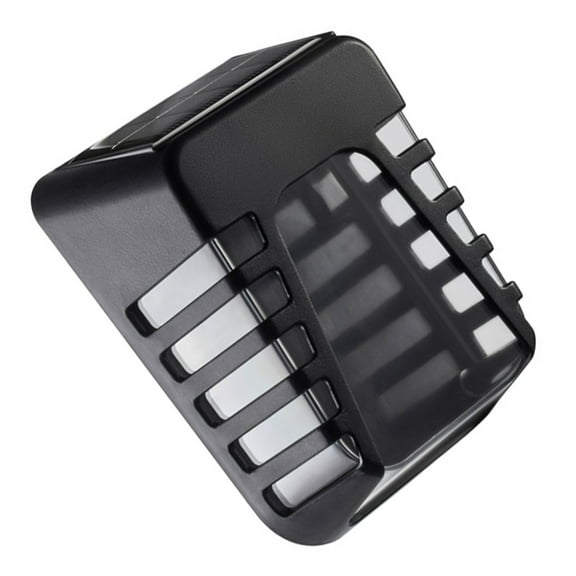 unbranded Wall Lamp Outdoor Fence Light Security Lights Solar Powered for House Black