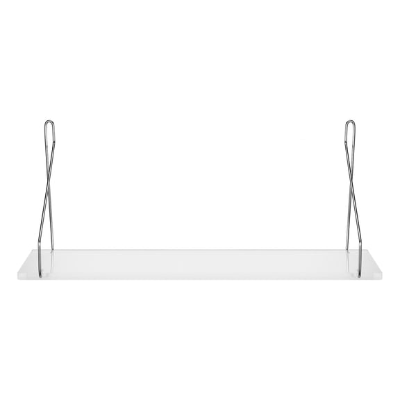 RUNROTOO Floating Shelf Acrylic Wall Mount Shelf 1Pcs 15.7X5.8X0.3In