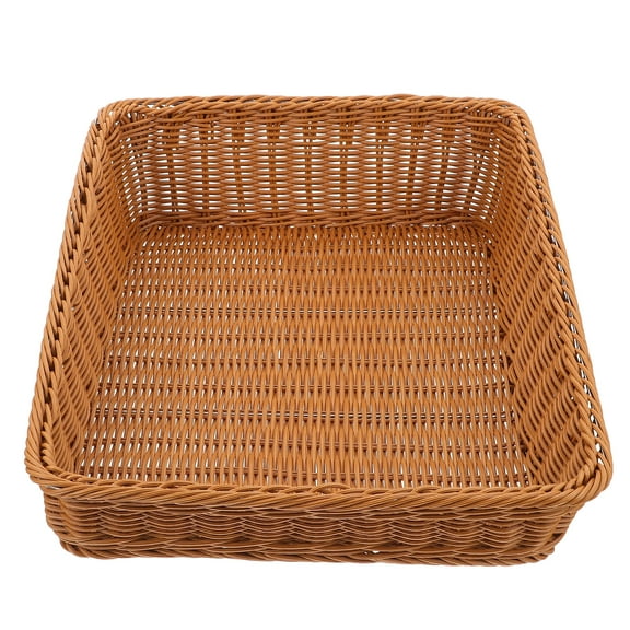 SKISUNO Brown Storage Box For Home Use 1Pcs 17.7*14.6*5.1in