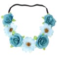 thumbnail image 1 of GOOHOCHY Flower Wreath Headband Mint Green 1Pcs 9.05In, 1 of 8