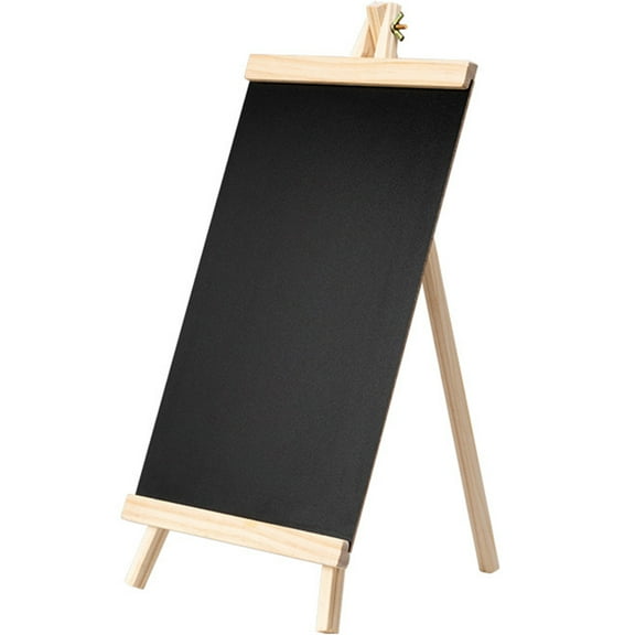 WRITWAA Sign Chalkboard Tabletop Chalkboard Wood Black 1Set