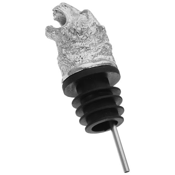 SEWCHICS Bottle Pourers Retro Wine Pourer Spout Silver 1 Pcs