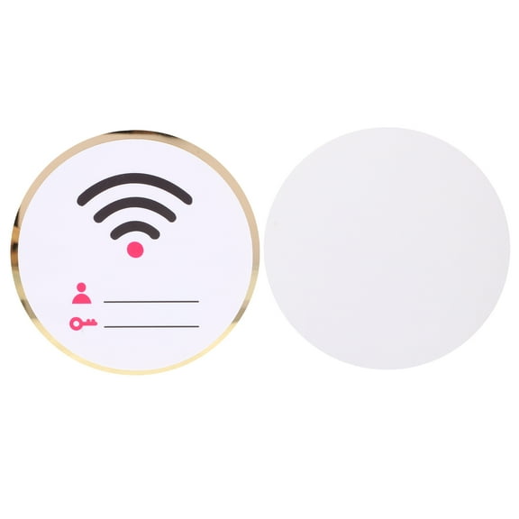 unbranded Wifi Sign Wifi Account Password Sign Round Acrylic Hotel Wireless Network Sign