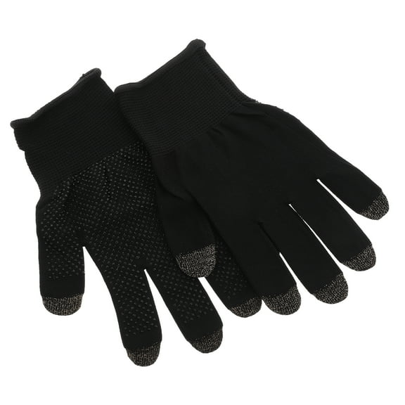 WHAMVOX 1 Pair Black Silver Fiber Gaming Gloves For Gamers Mobile Phone Game Controllers Touch Screen Compatibility