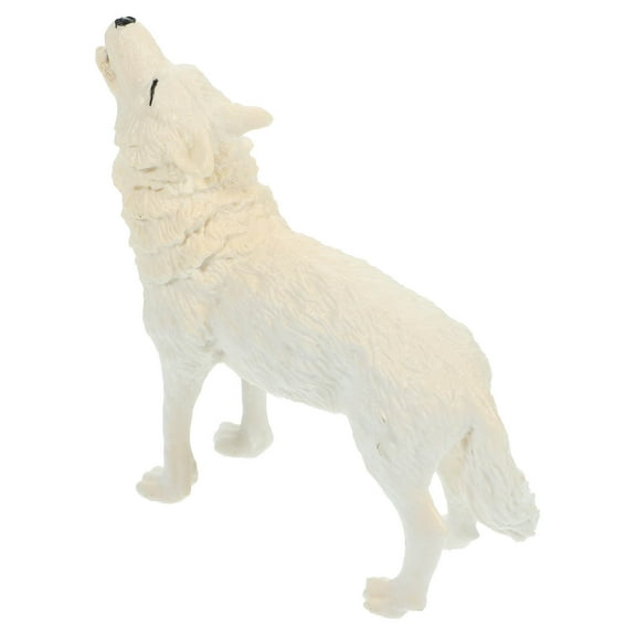 unbranded Wolf Figurine Growling Wolf Ornament Simulated Wolf Model Wildlife Wolf Plaything
