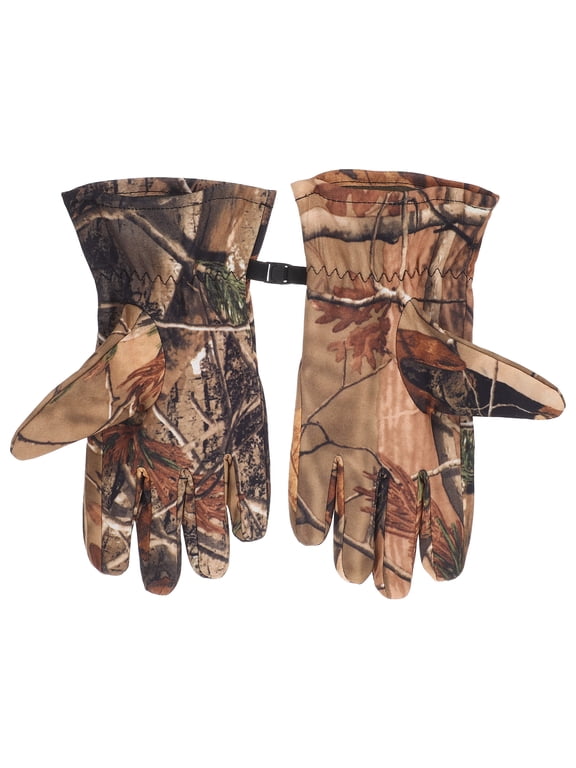 WHAMVOX Warm Hunting Gloves for Men with Fleeces Lining Waterproof and Insulated for Outdoor Sports Fits Various Sizes