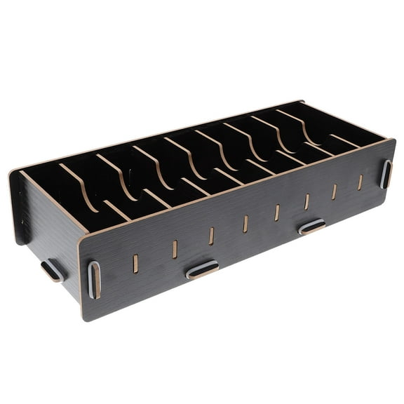 unbranded Wood Assembly Box Name Cards Holder DIY Desktop Storage Case Household Divided Storage Case