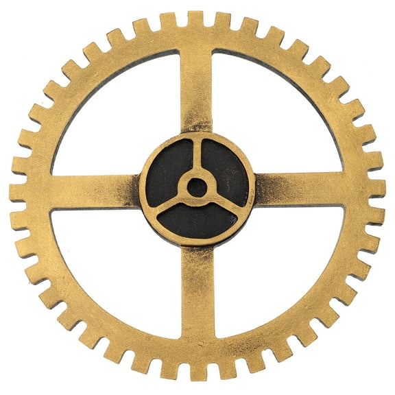 unbranded Wood Gear Decor Wall Gauge Industrial Furniture Key Office Golden
