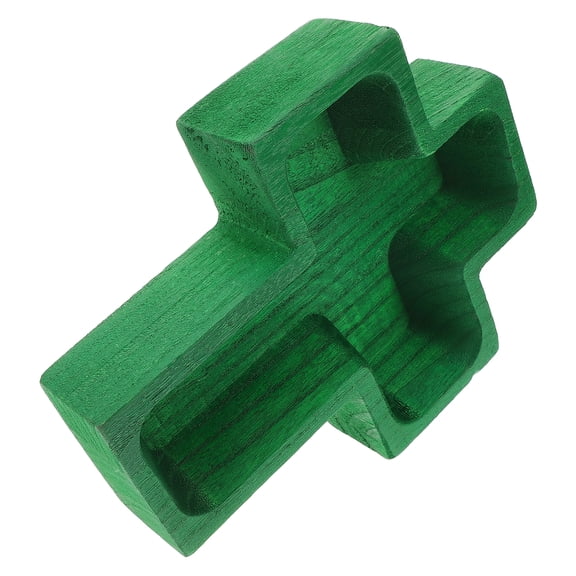 unbranded Wood Plate Desktop Storage Tray Snack Plate Dried Fruit Plate Cross Shaped Serving Tray