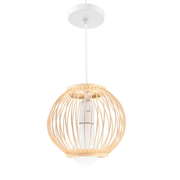 unbranded Rattan Chandelier Cafe Decoration Handmade Hanging Lamp