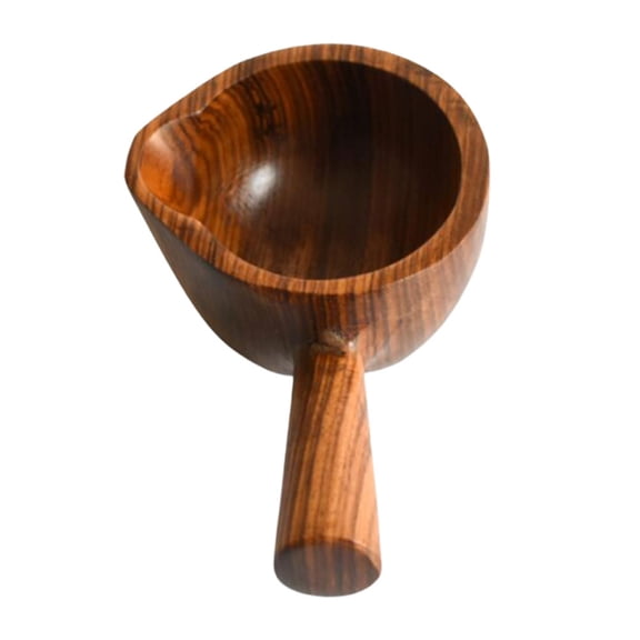 unbranded Wooden Sauce Dish Condiment Relish Plate Tableware Seasoning Sauce Dish Snack Plate Mini Bowl with Handle