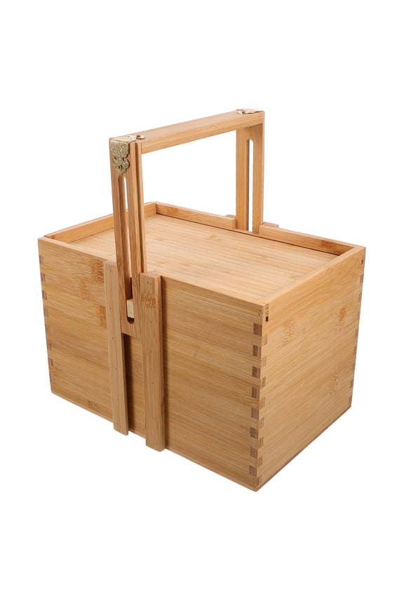Wooden Storage Box Outdoor Picking Basket Kitchen