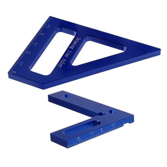 unbranded Woodworking Squares Measuring Tools 11.10X8.00X8.00CM Blue