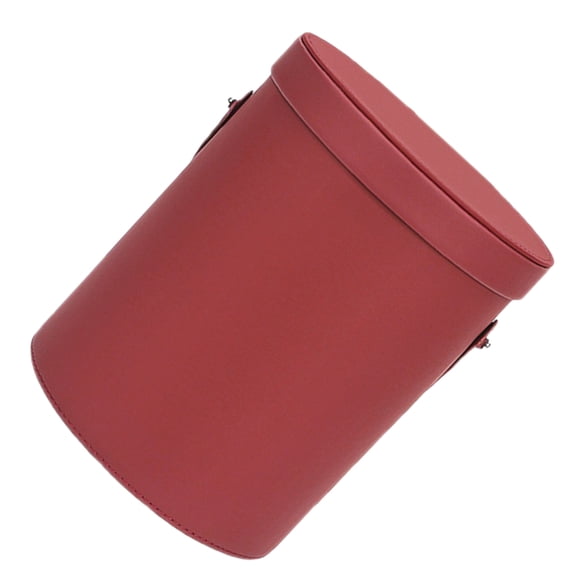unbranded  Work Truck Accessories Compost Bin Small Garbage Can with Lid Red