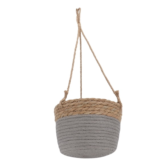 unbranded Woven Flower Basket Baskets for Storage Plant Rack Green Grey