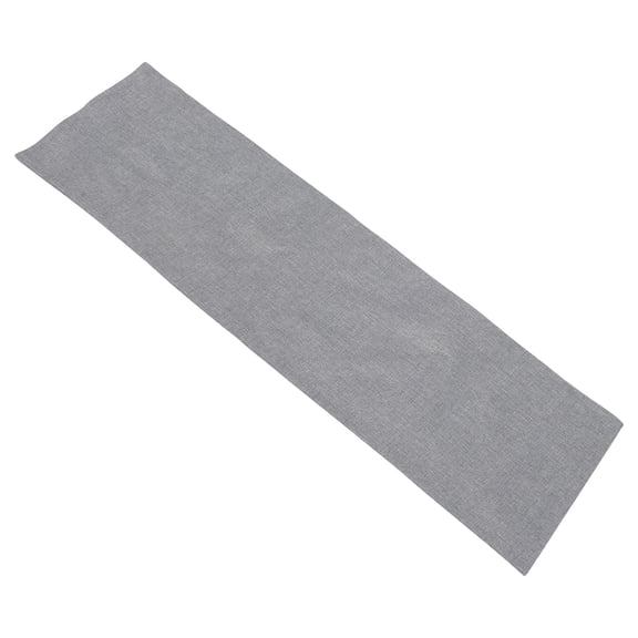 OUNONA Grey Burlap Table Runner Linen Fabric for Wedding Dining and Home Decoration