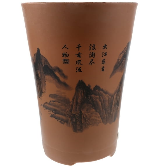 unbranded Pots Outdoor Round Landscape Resin Flowerpot