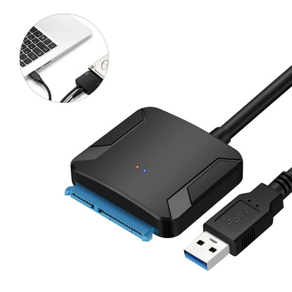 unbranded to USB Converter Cable External Hard Disk Universal Adapter Data Transfer Converter for 2.5 Inch Hard Drive (Black)