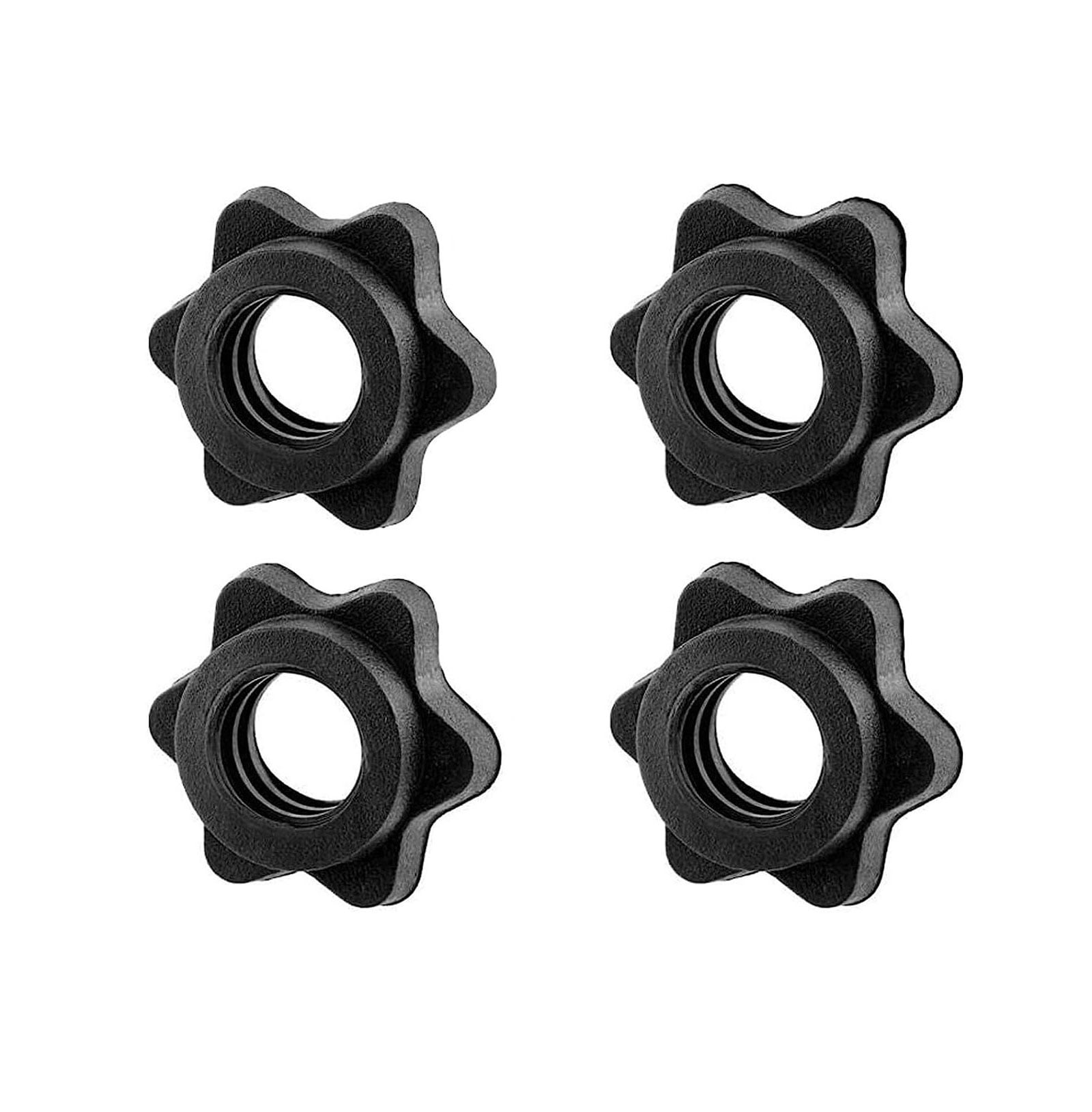 uncakil 2 Pairs Dumbbell Collars 1 inch Dumbbell Hex Nut 1 inch Barbell ...