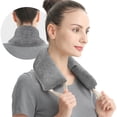 thumbnail image 1 of Uncn Heating Pad 32x5 cm Microwavable Washable Weighted Lavender Aroma Pain Relief for Neck Shoulder Back Gray, 1 of 5