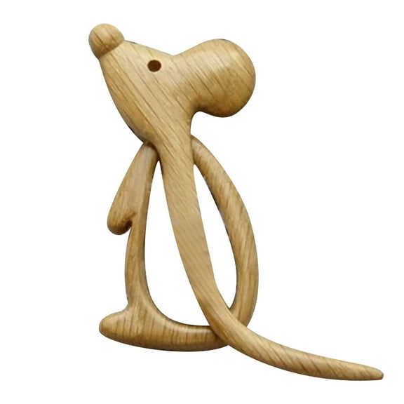 under $10 Cotonie Wooden Animal Pattern Brooch Unique Creative Handmade Cute Wooden Animal Small Brooch Suitable For Shawl Scarf Sweater Pullover