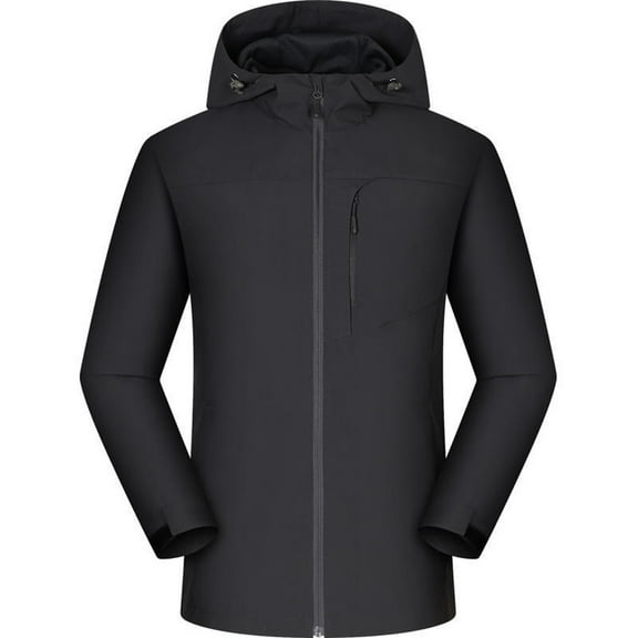 under $15 Turilly Ladies Coats and Jackets for Winter Women Solid Rain Jacket Outdoor Hooded Raincoat Windproof Top