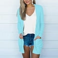 thumbnail image 1 of under $15 Turilly Women's Coats for Cold Winter Women's Color Long Sleeve Casual Tops Blouse with Pocket Cardigan, 1 of 5