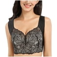 thumbnail image 1 of under $5 JINMGG 2025 Bras for Women Plus Size Women's Lace Plus Size Bra No Steel Ring Push Up Underwear Vest-Style Sleep Bra Gray M, 1 of 5