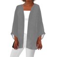 thumbnail image 1 of under $5 JINMGG Womens Coats , Winter Coats for Women Women Soft Chiffon Open Front Sheer Long Sleeved Cardigans for Evening Dress, 1 of 1