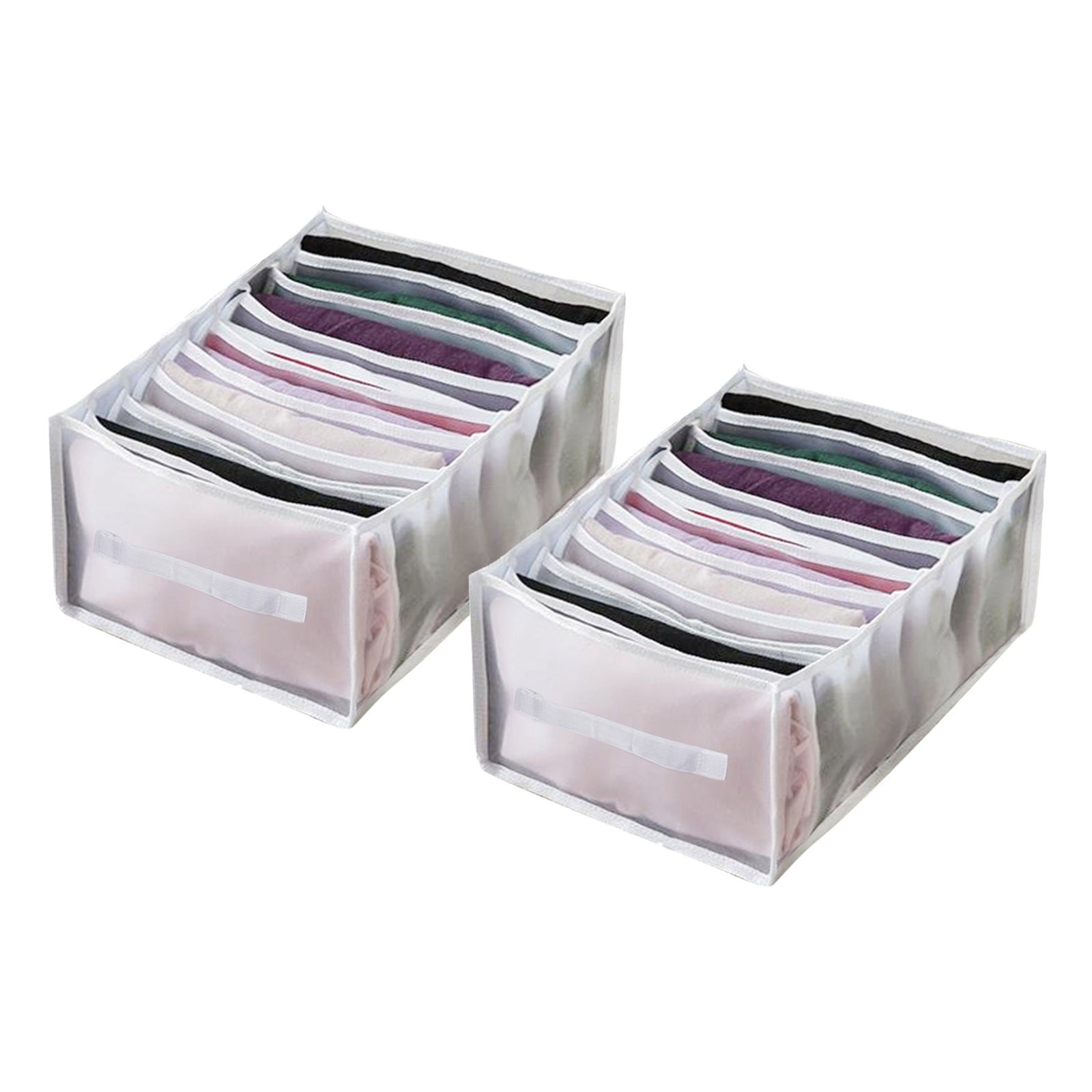 under Bed with Lids Mesh Clothes Storage Box Trouser Compartment