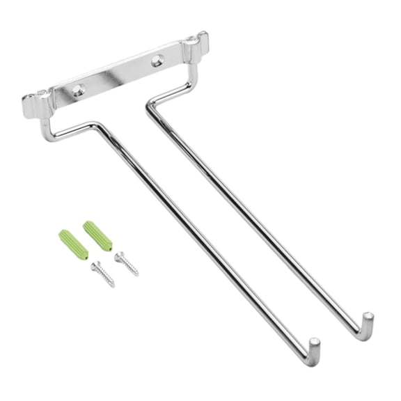 under Cabinet Glass Goblet Holder Cup Rack Stemware Rack Glass Holder Cup Holder for restaurant house kitchen Cabinets Bar Chrome Plating